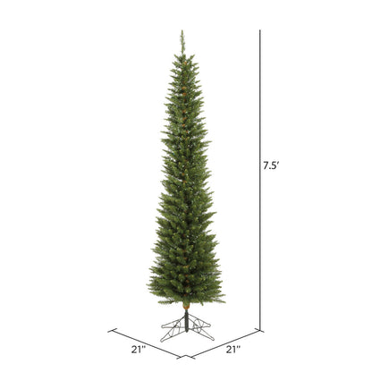 Vickerman 7.5' Durham Pole Pine Artificial Christmas Tree Unlit