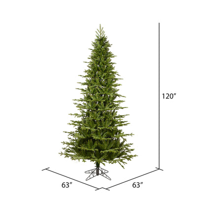 Vickerman 10' x 63" Kamas Fraser Fir Slim Artificial Christmas Tree Unlit