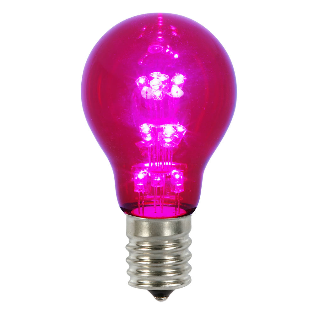Vickerman A19 Purple Transparent Glass LED Replacement Bulb