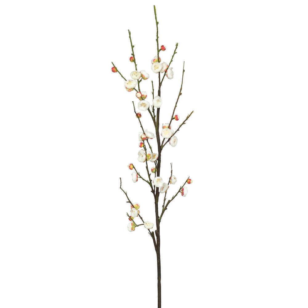 Vickerman 47" Artificial Cream Plum-Blossom Stem