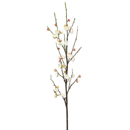 Vickerman 47" Artificial Cream Plum-Blossom Stem