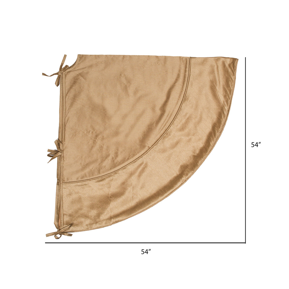Vickerman 54" Gold Colorway Christmas Tree skirt