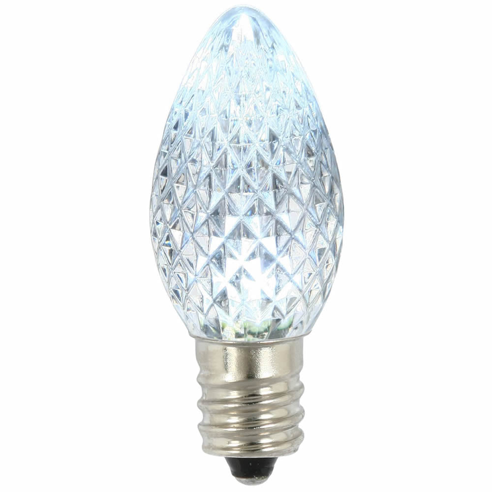 Vickerman C7 LED Cool White Faceted Twinkle Bulb bag of 25