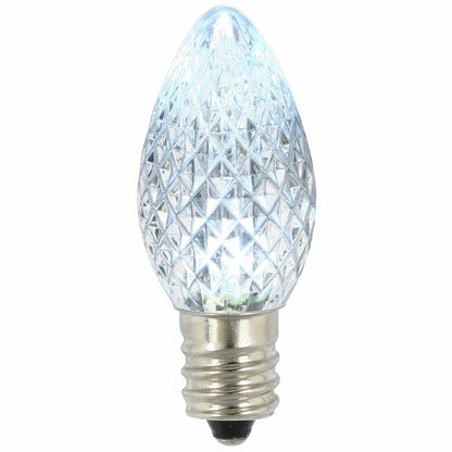 Vickerman C7 LED Cool White Faceted Twinkle Bulb bag of 25