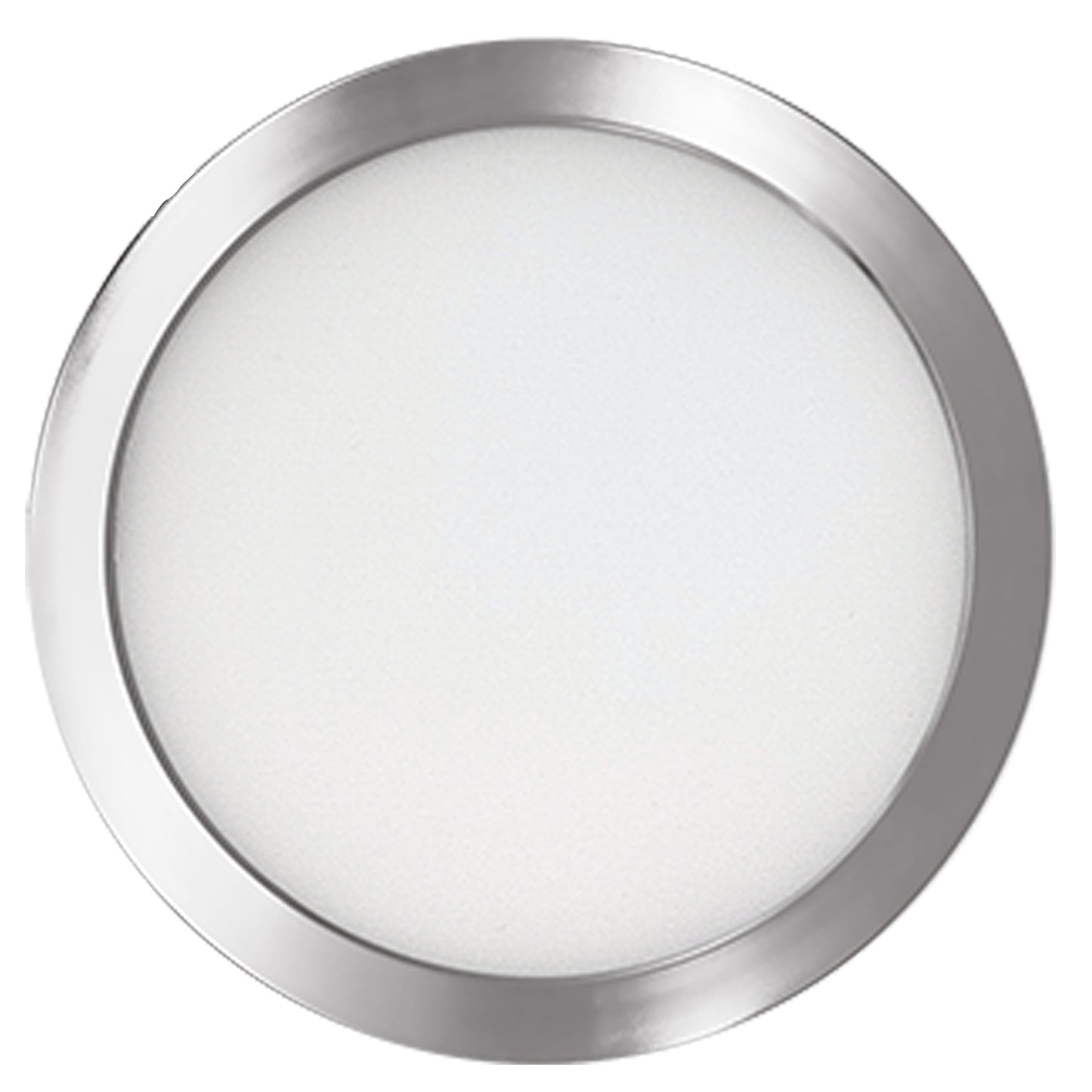 Bulbrite 773602 5 in. Round 10.3-Watt 3000K LED Flush Mount Light, 850 Lumens, Nickel
