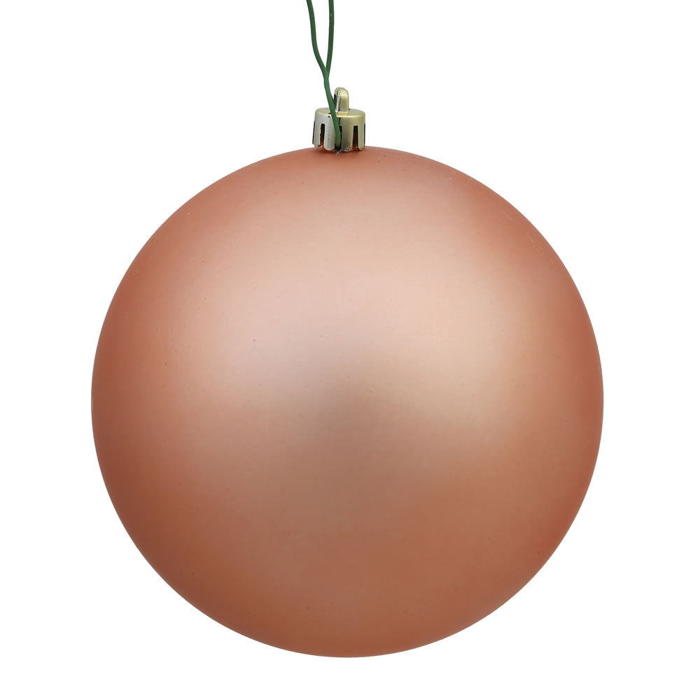 Vickerman 12" Rose Gold Matte Ball Ornament