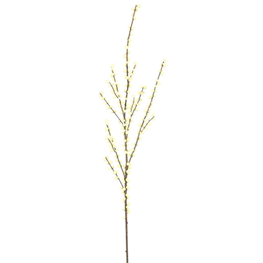 Vickerman Artificial 44" White Polyester Berry Spray.
