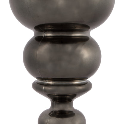 Vickerman 14" Gunmetal Shiny Finial Christmas Ornament UV Treated with Drilled and Wired Cap