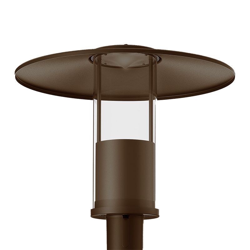 Westgate Top-Hat Garden Post-Top Selectable 12/20/30/40W 30/40/50K, 2-3/8 Poles, 85D Beam, Br, Outdoor Lighting, 12W/20W/30W/40W, 100 Lumens/W, 30K/40K/50K, Bronze Finish