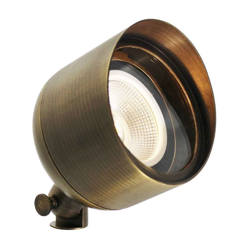 Westgate Directional Light, 12V/50W Max, Solid Brass, PAR36,  Antique Bronze, W/ 3Ft. Cable & N/M Spike, Landscape Lighting, Bronze Finish