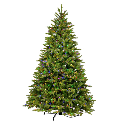 Vickerman 9' x 60" Porthill Pine Artificial Christmas Tree Multi-colored Dura-lit LED Lights