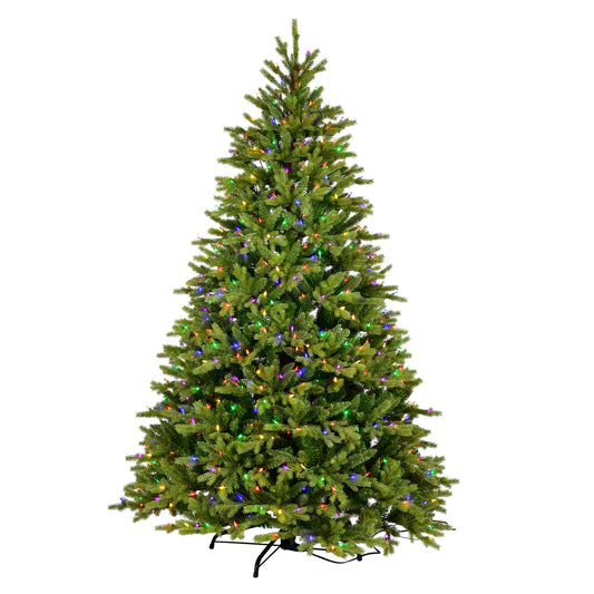 Vickerman 9' x 60" Porthill Pine Artificial Christmas Tree Multi-colored Dura-lit LED Lights