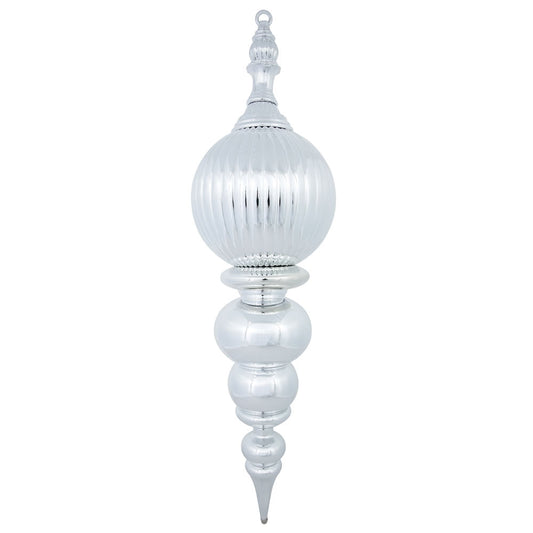 Vickerman 28" Silver Shiny Finial Ornament
