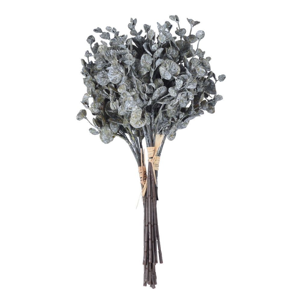 Vickerman 14" Green Artificial Eucalyptus Bundle 3 per bag.
