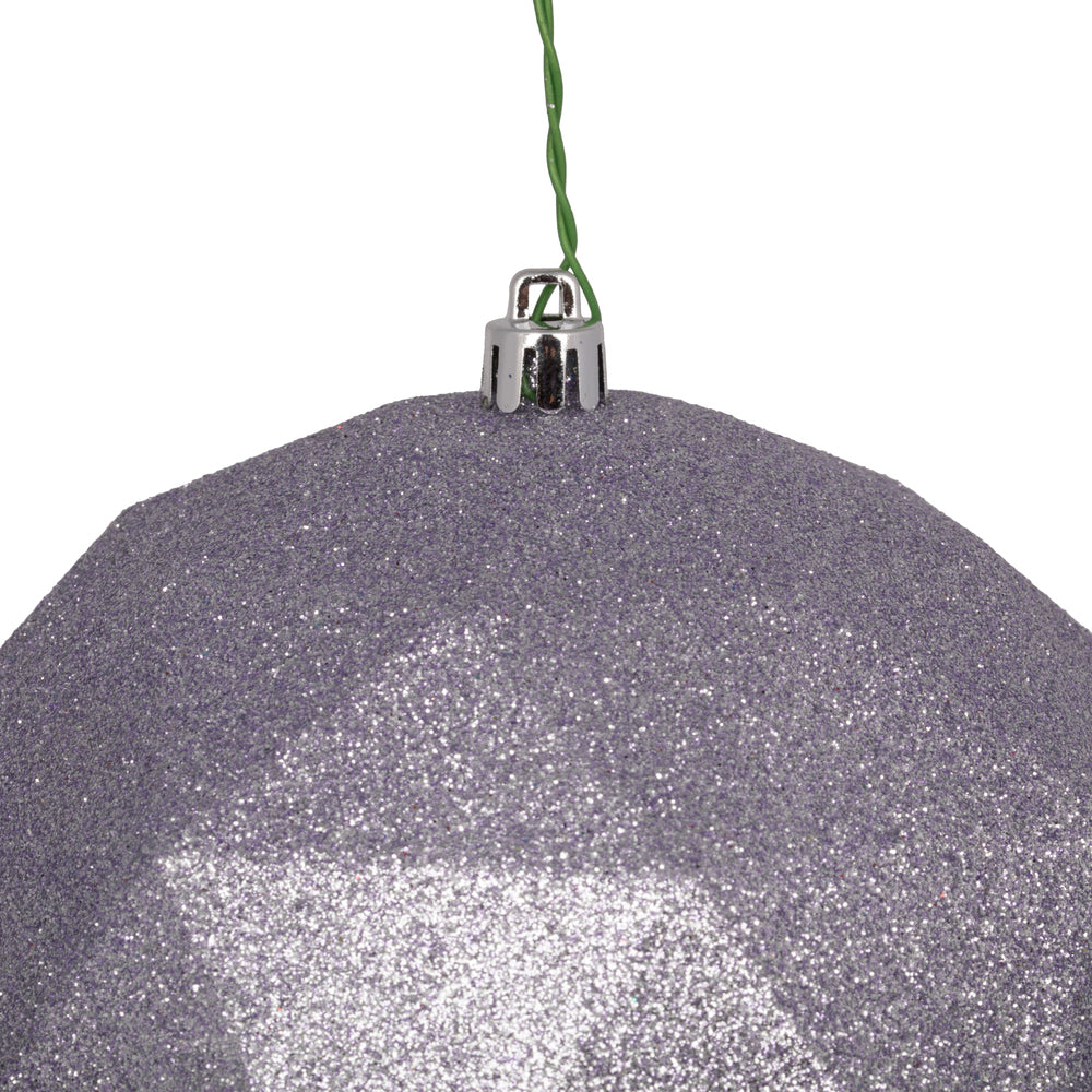 Vickerman 6" Lilac Glitter Geo Ball 4/Bg