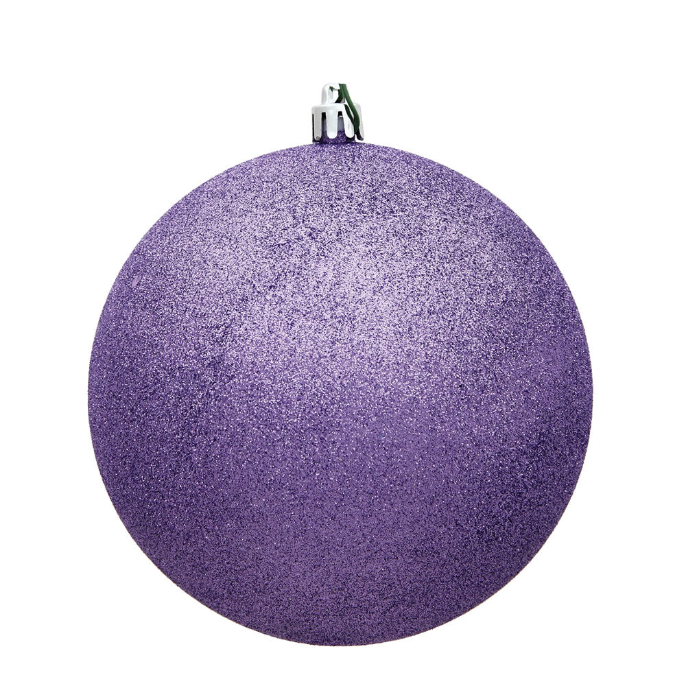 Vickerman 8" Lavender Glitter Ball Ornament