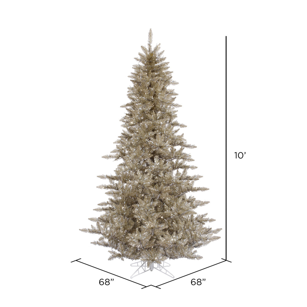 Vickerman 10' Champagne Fir Artificial Christmas Tree Unlit