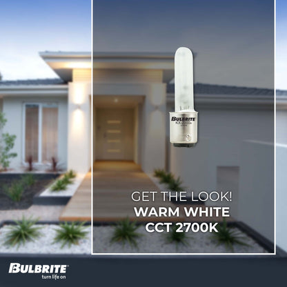BULBRITE KRYPTON/XENON T3 DOUBLE-CONTACT BAYONET (BA15d) 60W DIMMABLE LIGHT BULB 2700K/WARM WHITE 2PK (473261)