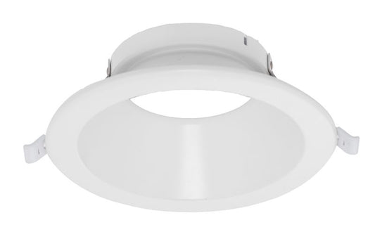 Westgate 8" Trim For CRLC Series, Haze Finish White, Commercial Indoor Lighting, White Finish