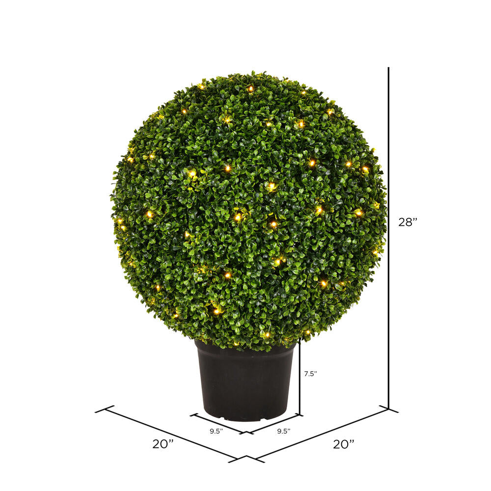 Vickerman 24" Artificial Green Boxwood Ball.