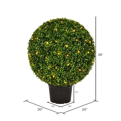 Vickerman 24" Artificial Green Boxwood Ball.