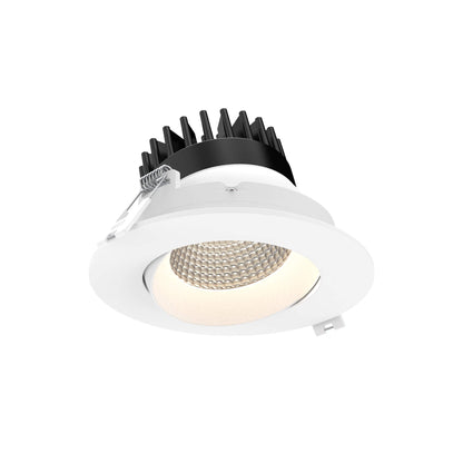 Dals Lighting 4" Round Dim-To-Warm/Regressed Gimbal Adjustable Downlight, CCT Selectable