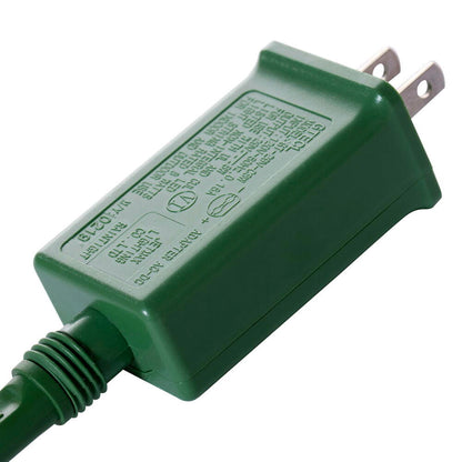 Vickerman 7.5' x 46" Flocked Slim Pistol Pine Artificial Christmas Tree with Warm White LED Lights.