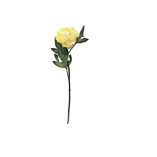 Vickerman 25" Artificial Yellow Peony Stem