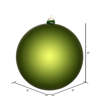 Vickerman 8" Juniper Green Shiny Ball Ornament