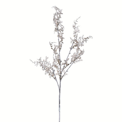 Vickerman 27" Artificial Brown and White Snake Fern Spray. Includes 6 sprays per pack.
