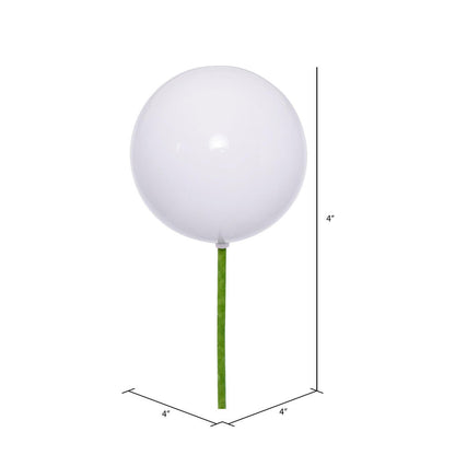 Vickerman 4" White Pearl UV Drilled Ball Ornament 6 per bag.