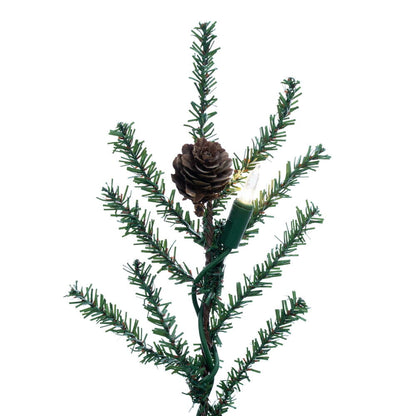 Vickerman 24" Carmel Pine Artificial Christmas Tree Warm White Dura-lit LED Lights