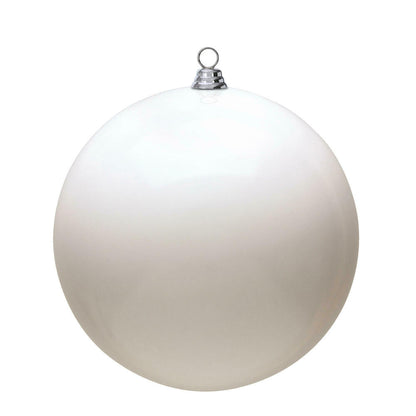 Vickerman 15.75" White Shiny Ball Ornament