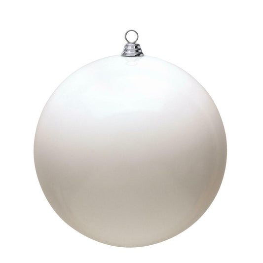 Vickerman 15.75" White Shiny Ball Ornament