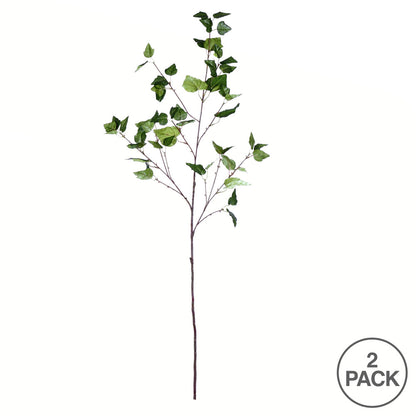 Vickerman 49" Artificial Green Ivy Spray. Includes 2 sprays per pack.