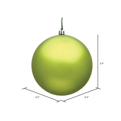 Vickerman 2.4" Lime Matte Ball Ornament 24 per Bag