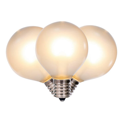 Vickerman G50 Transparent Frosted U-Shaped Filament Warm White Bulb, E17 Base, .6 Watts, 25 Pcs Assorted/Bag.