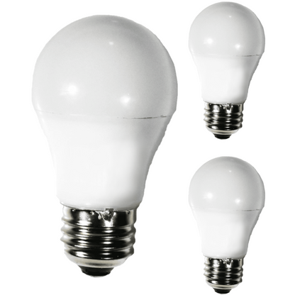 Damar A15 LED Blue Light Bulb 5W 80 Lumen E26 Medium Screw Base for Party Decoration Holiday Lighting Small Light Bulb 120V White Finish Turns Blue When Lit Pack of 3