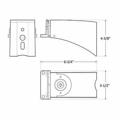 Westgate Straight Arm For Lfx & Lfxpro & LF4Pro Series , Outdoor Lighting, White  Finish