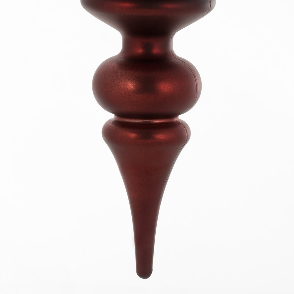 Vickerman 14" Burgundy Matte Finial Ornament