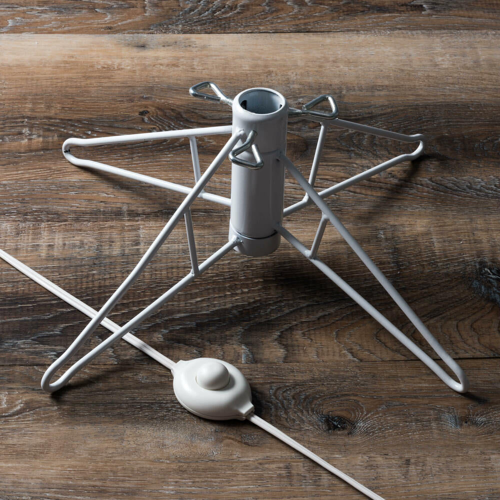 Vickerman 10' Champagne Tinsel Fir Slim Artificial Christmas Tree Warm White Dura-lit LED Lights