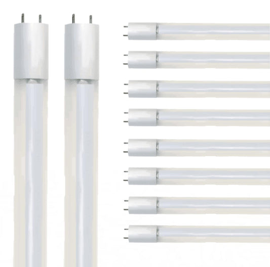 Damar- 4FT T8 LED Tube Light Bulb Fluorescent Retrofit Ballast Bypass 18W 2200 Lumen 6500K Daylight G13 Medium Bi-Pin Base 120-277V Pack of 10- Fluorescent Replacement for Garage Warehouse Workspace