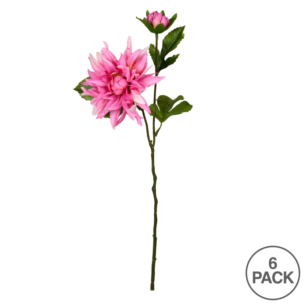Vickerman 17" Artificial Purple Dahlia Spray. Includes 6 sprays per pack.