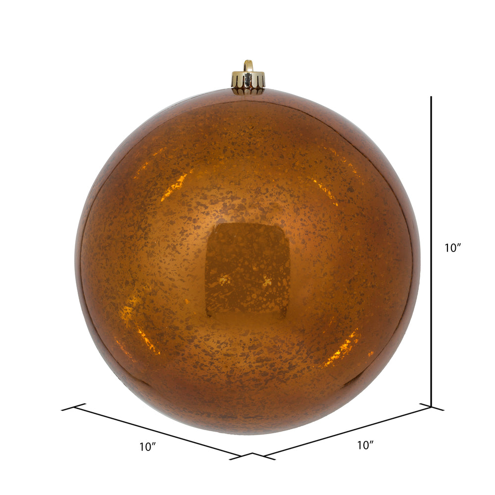 Vickerman 10" Copper Shiny Mercury Ball Ornament