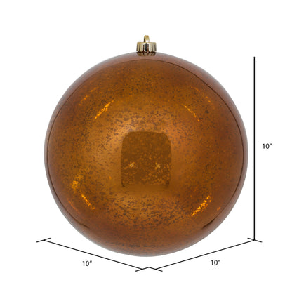 Vickerman 10" Copper Shiny Mercury Ball Ornament