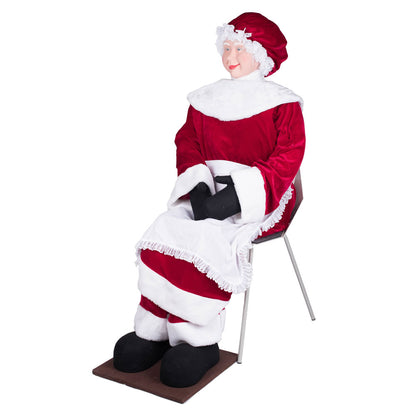 Vickerman 5' 8" Mrs Claus Standing or Sitting. Indoor use only