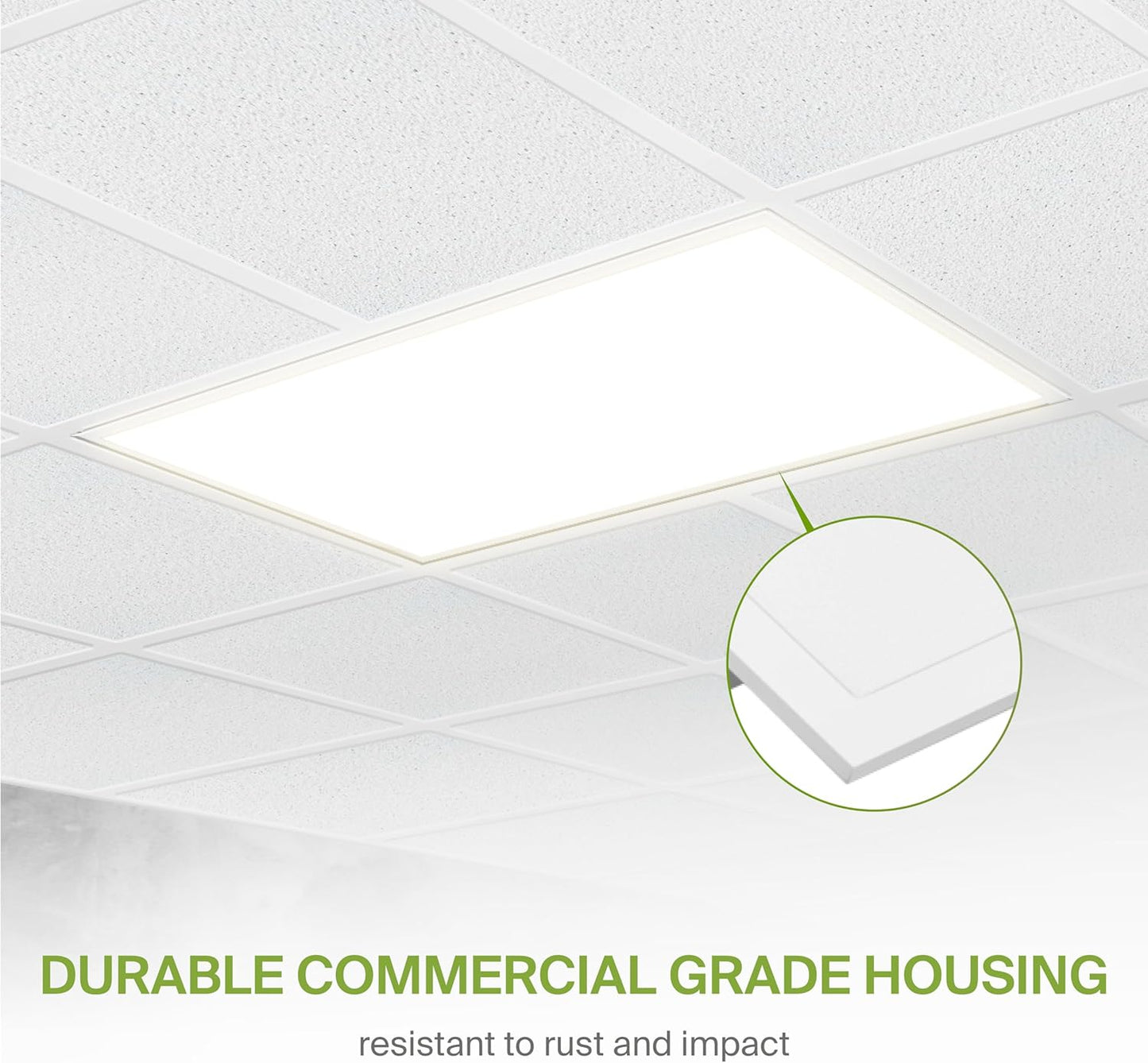 ASD Lighting LED Back-Lit Panel 2x4ft 25/30/40W 120-277V 0-10V Dimmable 3500/4000/5000K White UL DLC Premium 4 pack