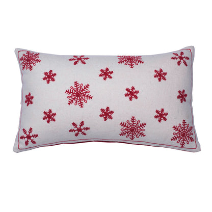 Vickerman Decorative 12" x 20" Let It Snow Collection Pillow