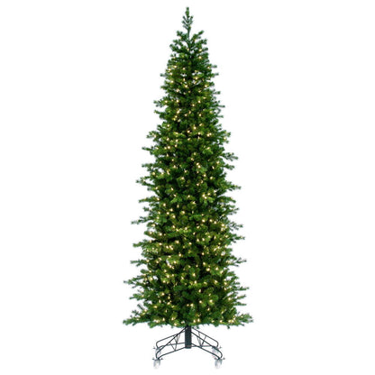 Vickerman 12' x 49" Eagle Fraser Slim Artificial Christmas Tree Warm White Dura-lit LED Lights