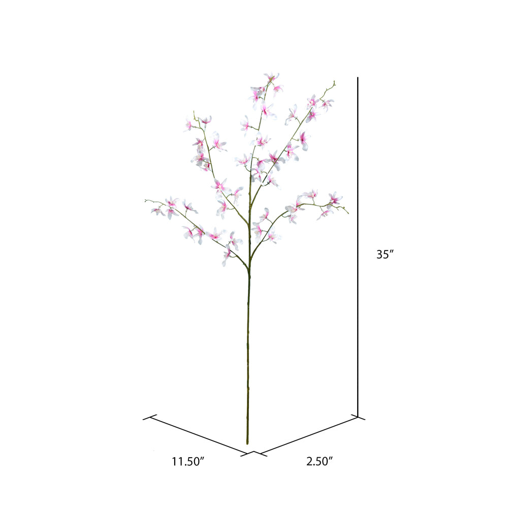 Vickerman 35" Artificial Mini Pink Dancing Orchid Spray. Includes 3 sprays per pack.
